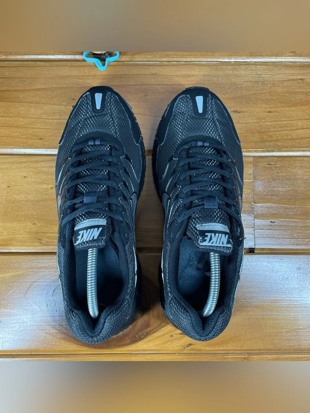 Nike Air Max Torch 4 Mens 9.5 Anthracite Black Silver Running Shoes 343846-002